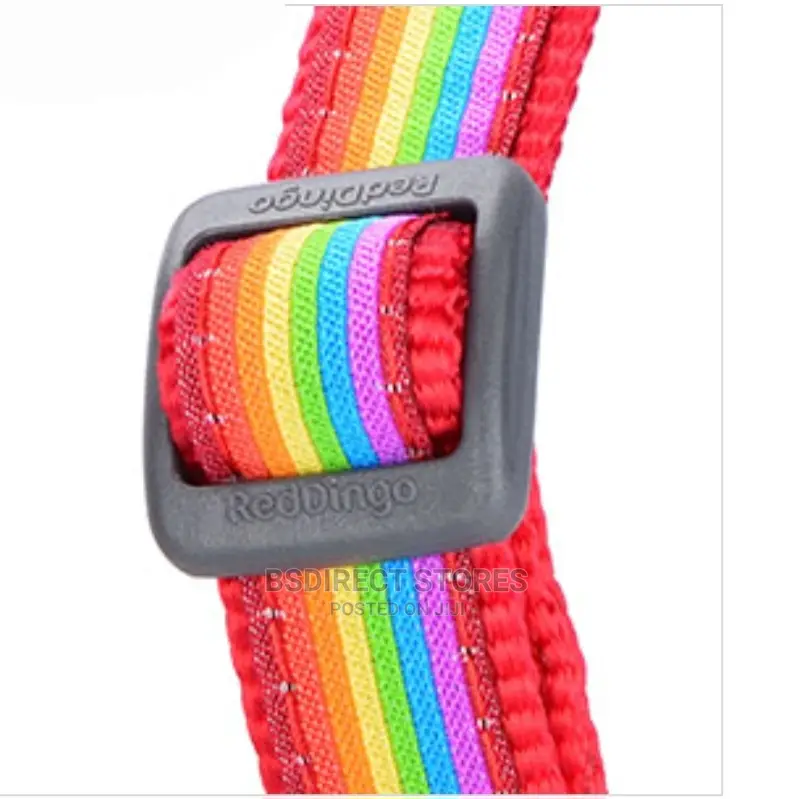Red Dingo Adjustable Dog Harness - Rainbow Red. S - L