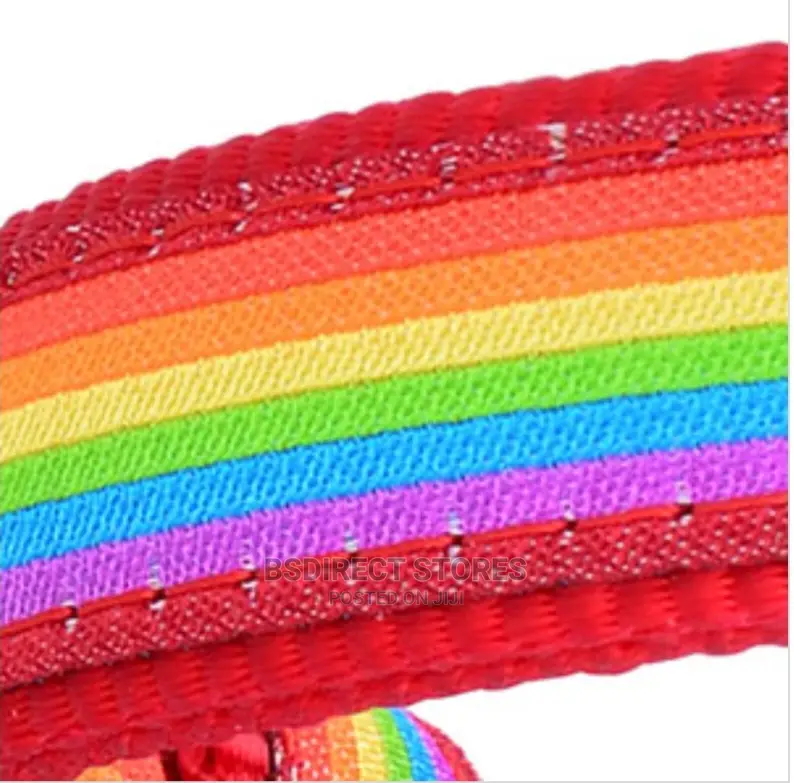 Red Dingo Adjustable Dog Harness - Rainbow Red. S - L
