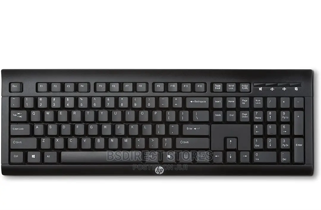 HP Black USB Wireless Keyboard (UK Keyboard Layout)