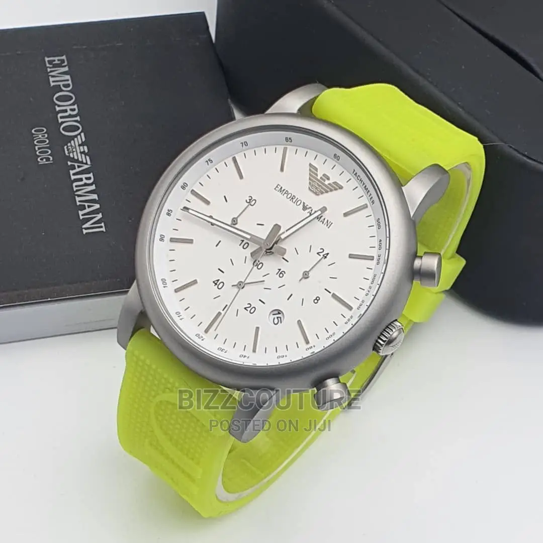 Original EMPORIO ARMANI Rubber Strap Band Available in Store
