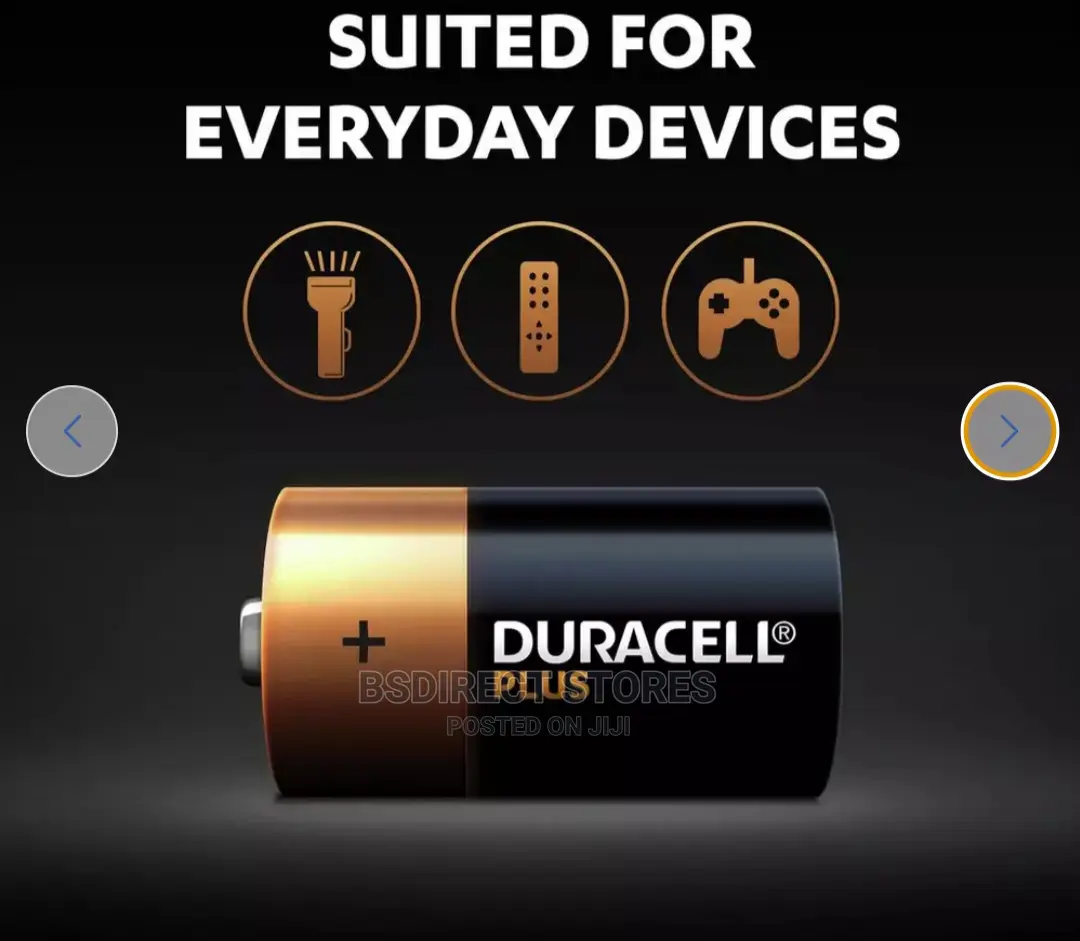 Duracell Plus Alkaline C Batteries - Pack of 6