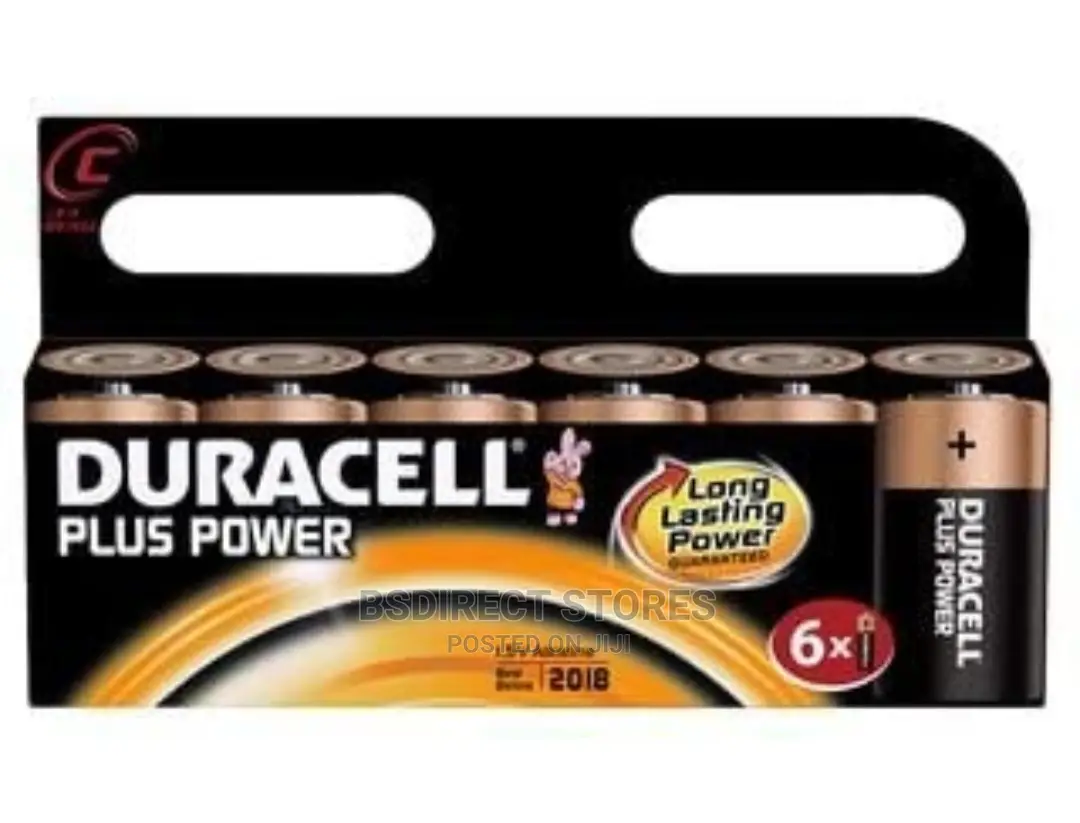 Duracell Plus Alkaline C Batteries - Pack of 6
