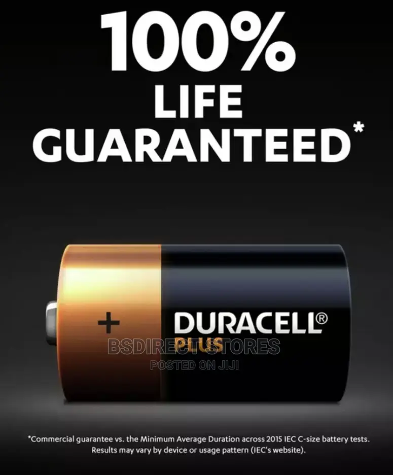 Duracell Plus Alkaline C Batteries - Pack of 6