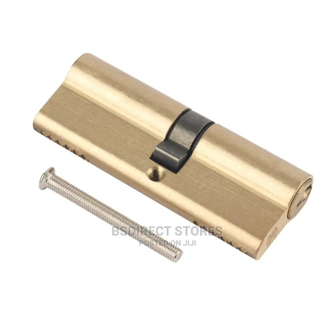 Smith and Locke Brass Single Euro Cylinder Lock L70mm, W33mm