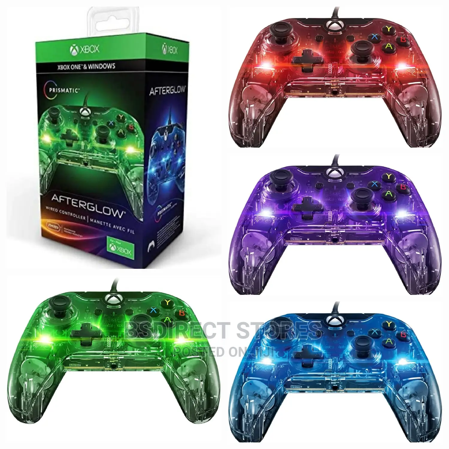 PDP Afterglow Wired Controller for Xbox One, Multicolor