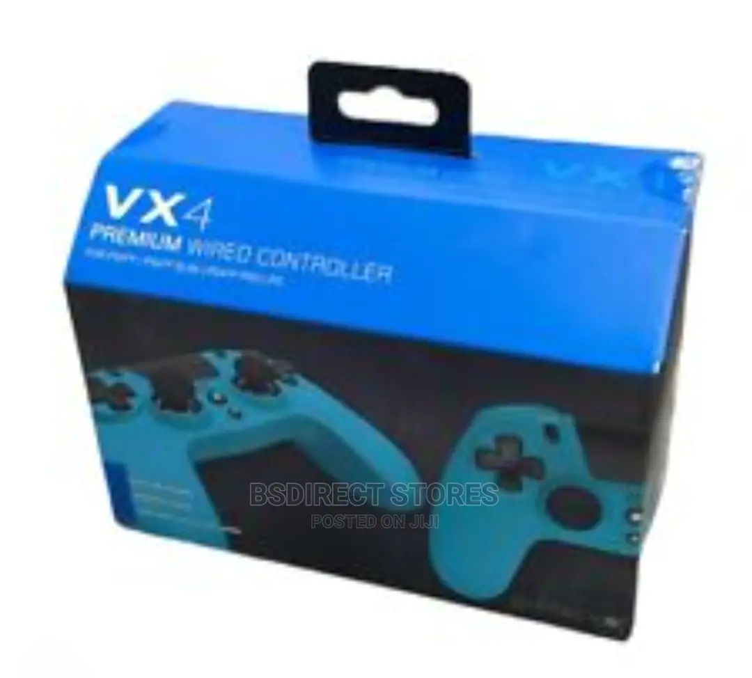Gioteck VX-4 Sony 2.5 M Wired Controller - Blue - PS4 PC