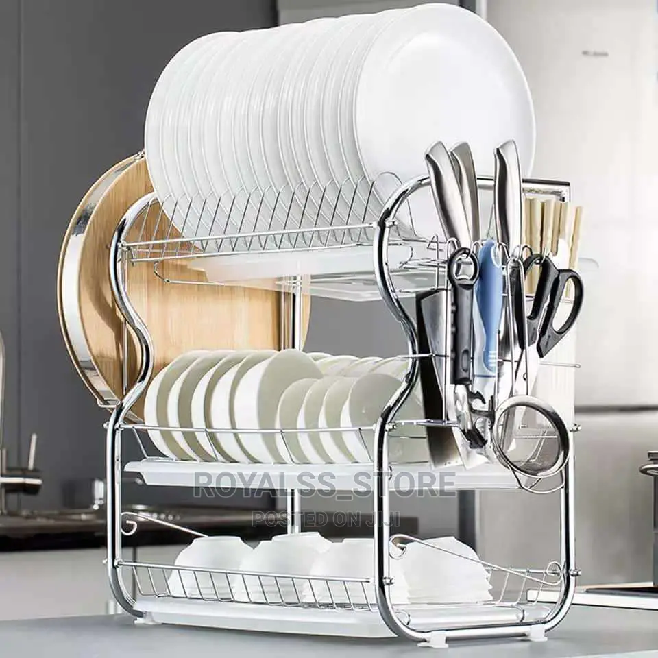 22 Inches 3 Layers Stainless Plate Rack