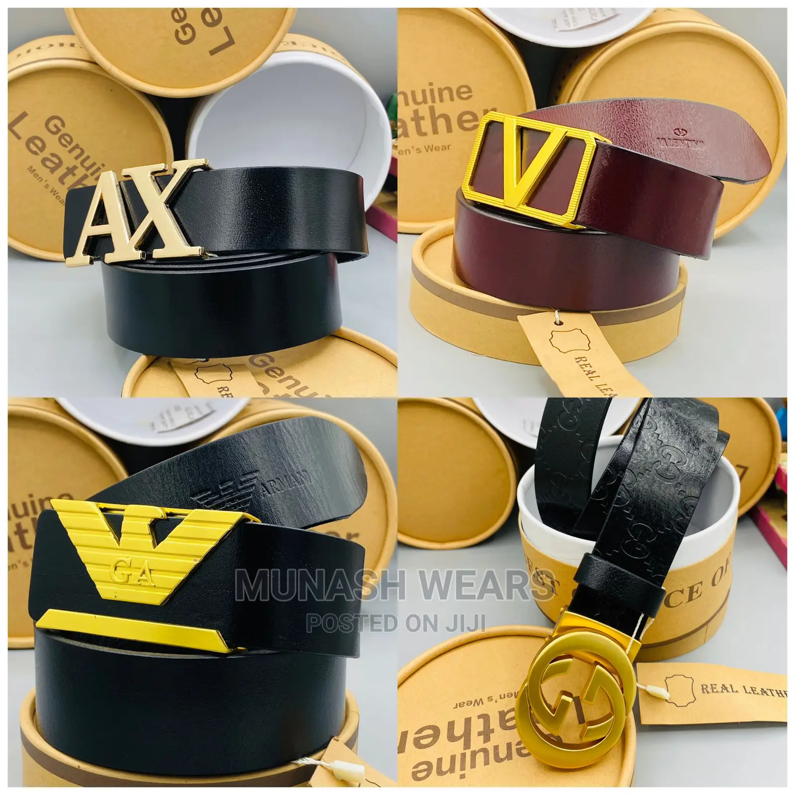 Men Luxury Leather Belts