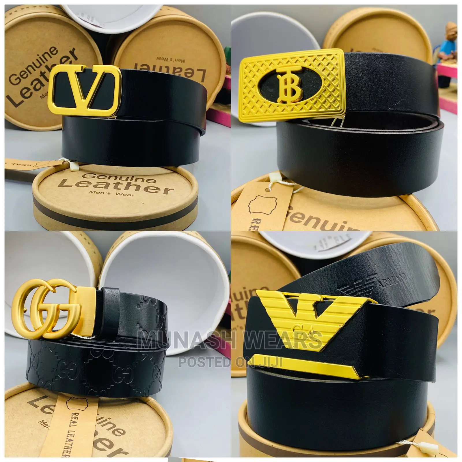 Men Luxury Leather Belts