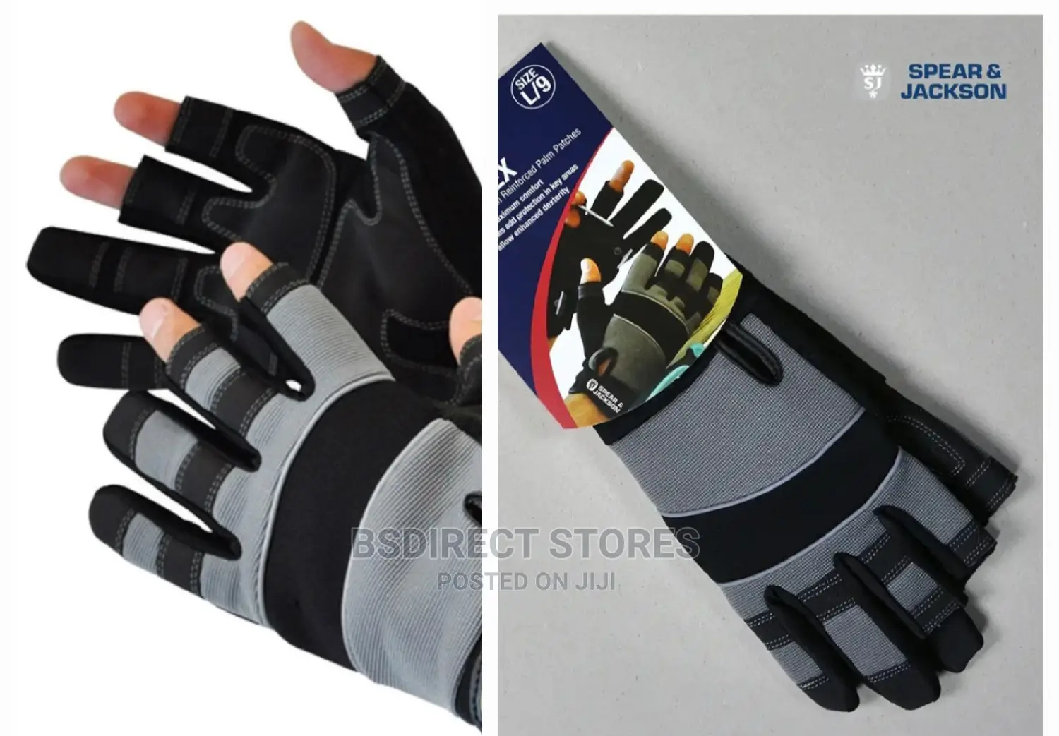 Spear And Jackson Reinforced Flex Matrix Mechanics Gloves
