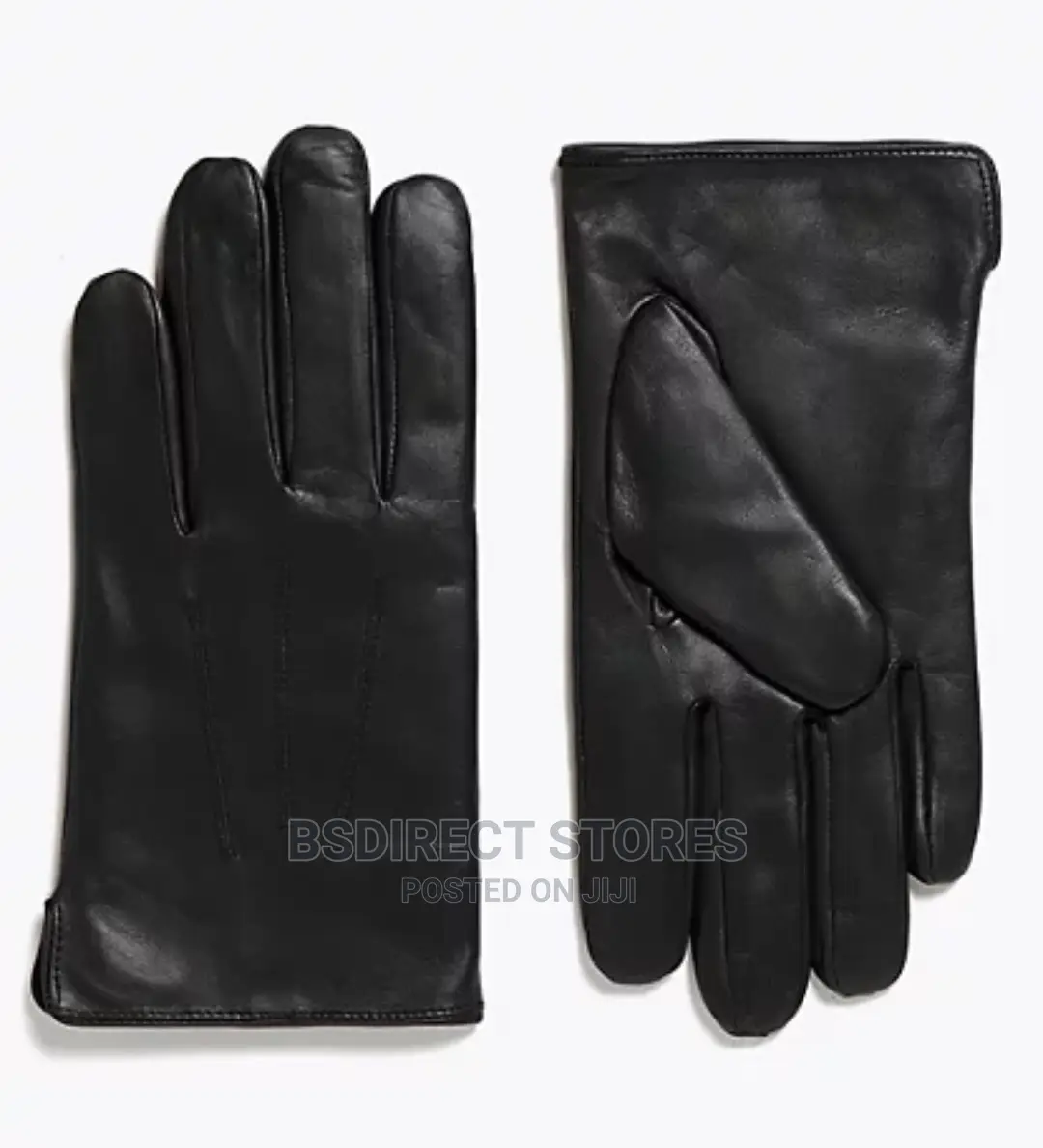 MARKS AND SPENCER Black Luxury Leather Gloves. Thermowarmth