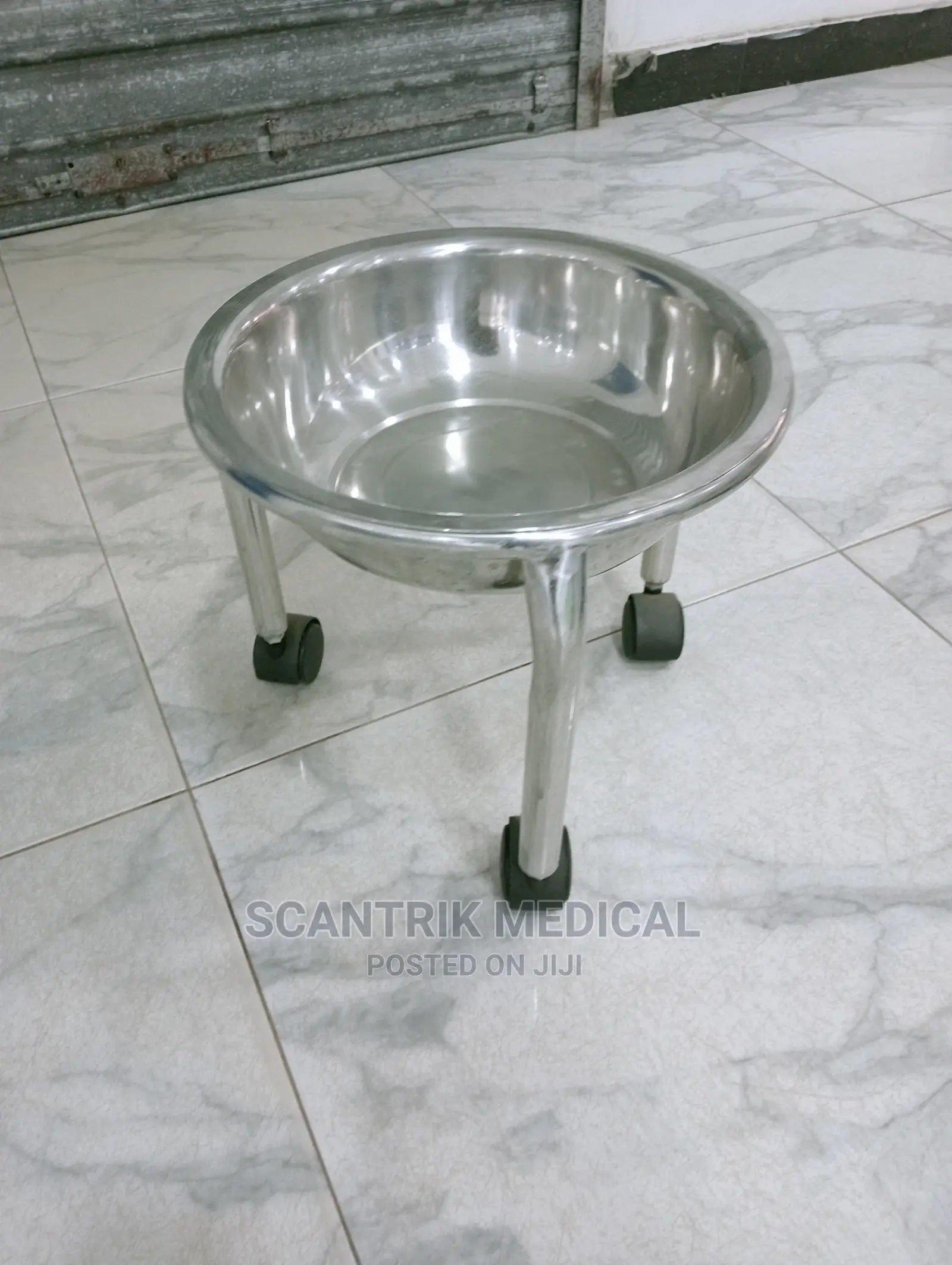 Hospital Bowl Stand Trolley- 'Kick-About'