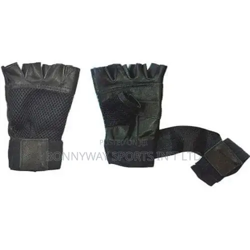 Leather Wrest Gym Gloves