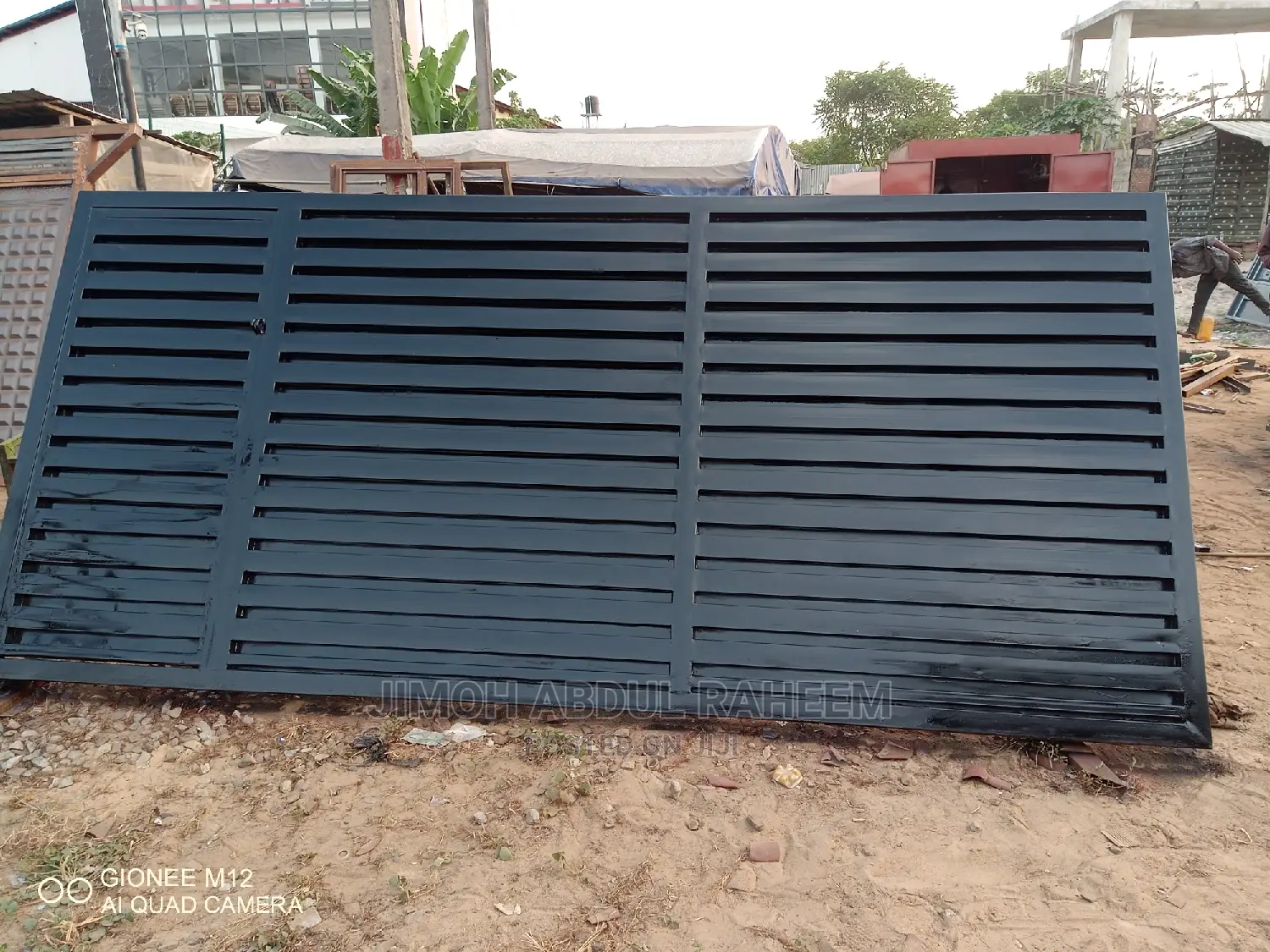 Double Panel Iron Entrance Gate
