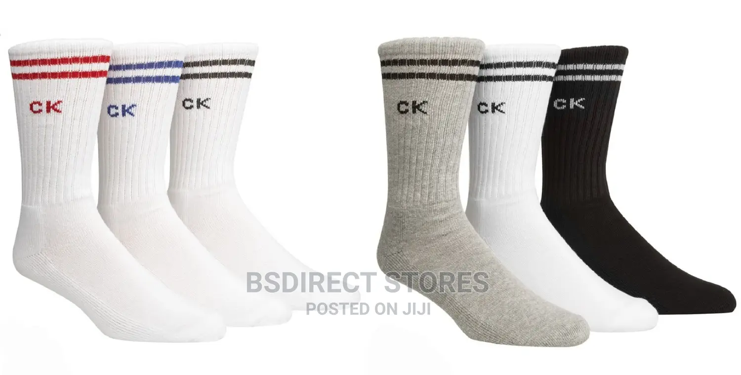 Genuine Calvin Klein Sport Multi Pairs Crew Socks 3 Pairs