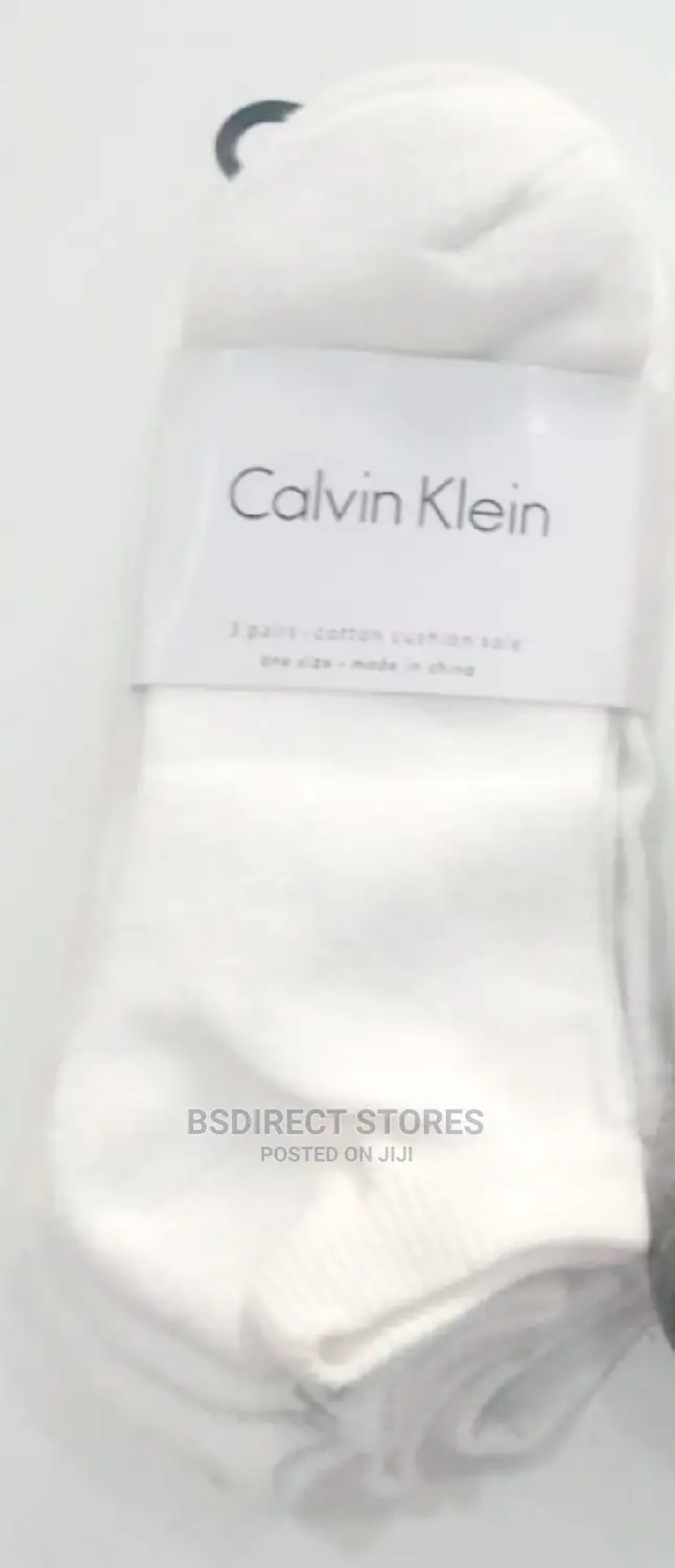 CALVIN KLEIN 3-Pack Casual Trainer Sneaker Socks, White