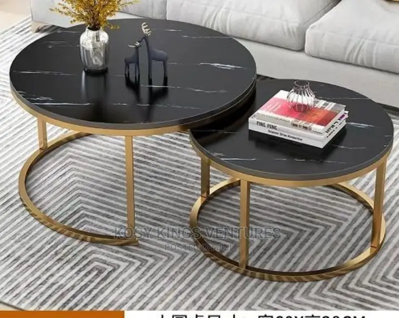 Luxurious Marble Top Extendable Center Table