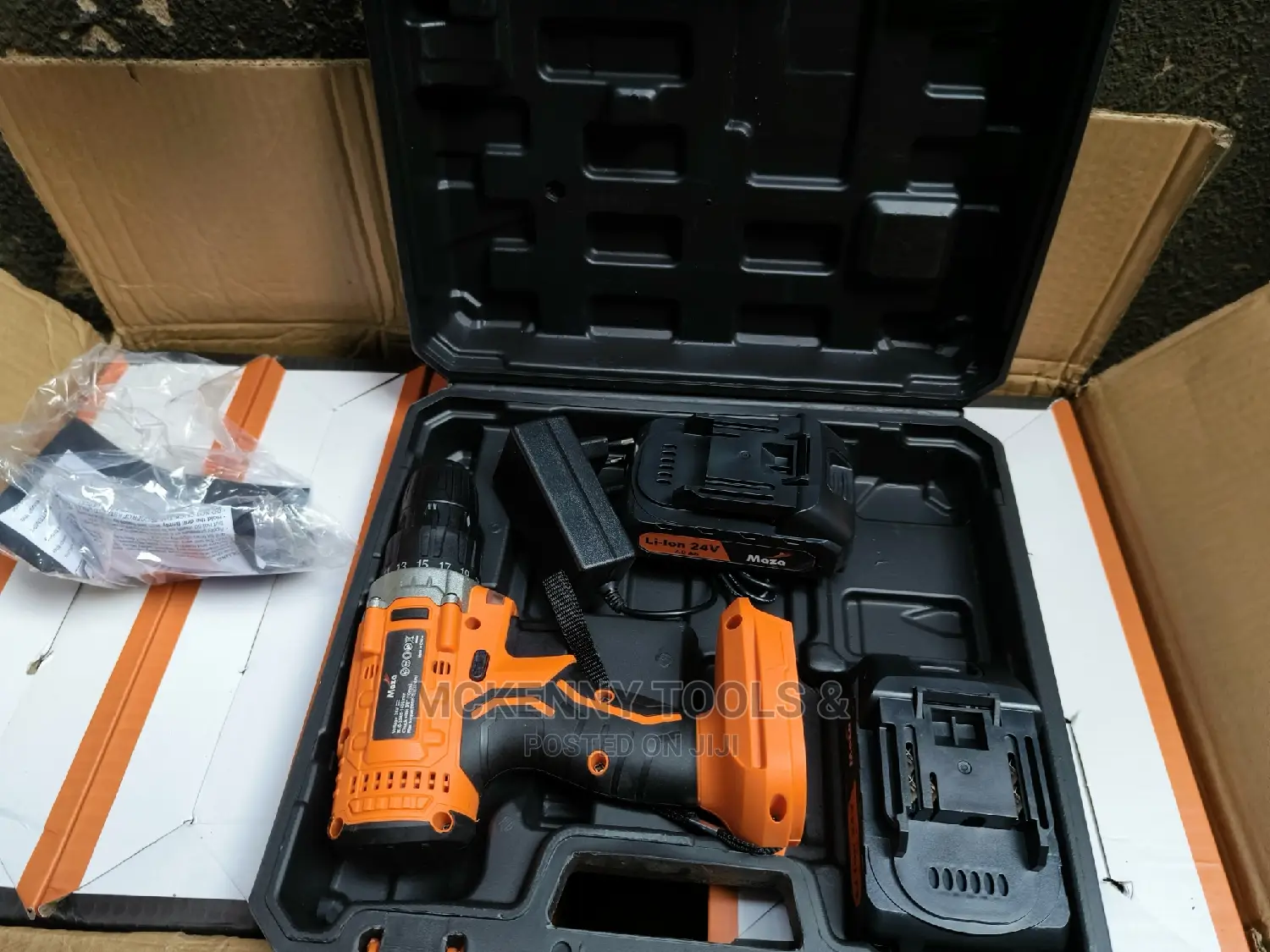 Maza Cordless Drill Mzcd24v Battery 24V DC Chuck