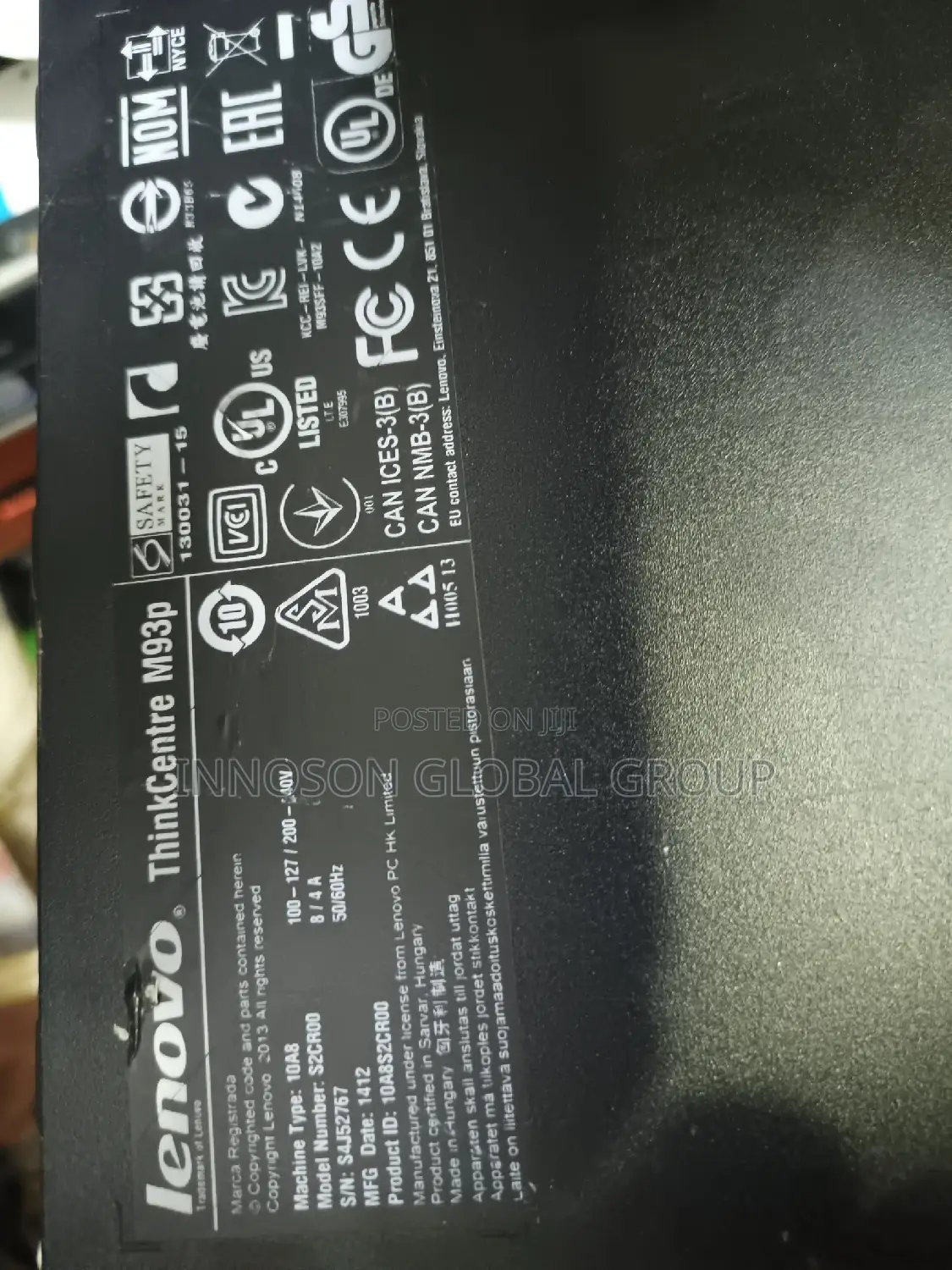 Desktop Computer Lenovo ThinkCentre M93p 8GB Intel Core i5 HDD 500GB