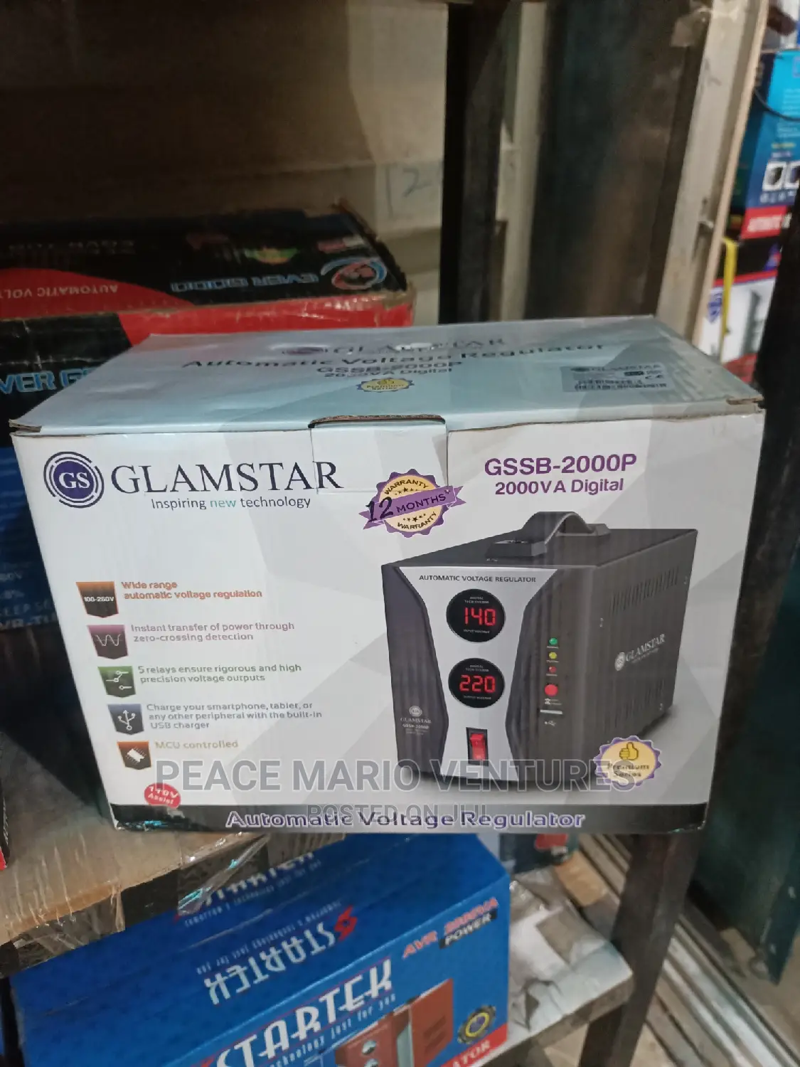 Quality Glamstar 2000va Watts Digital With 3years Warranty