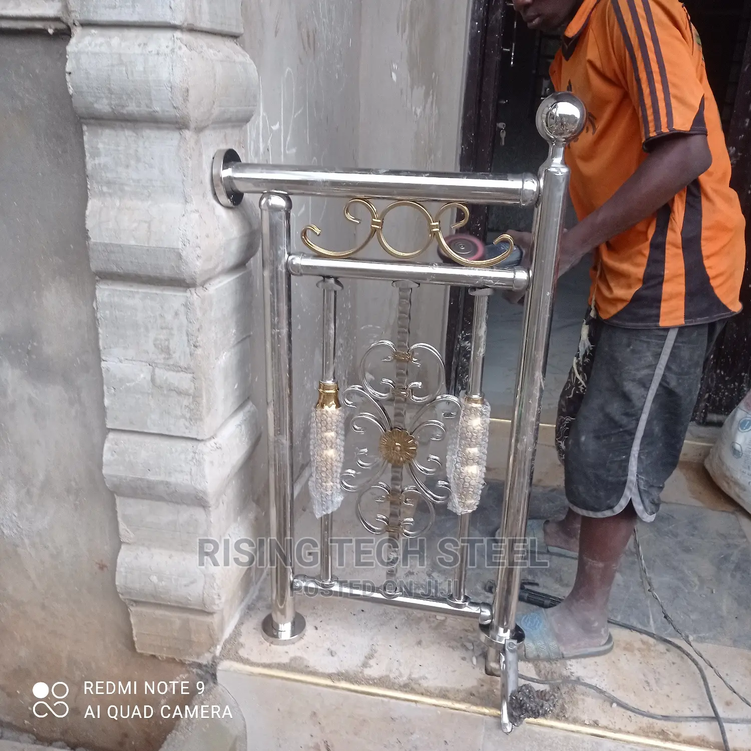 Stainless Handrail Flowers Cumbi Design 304piped