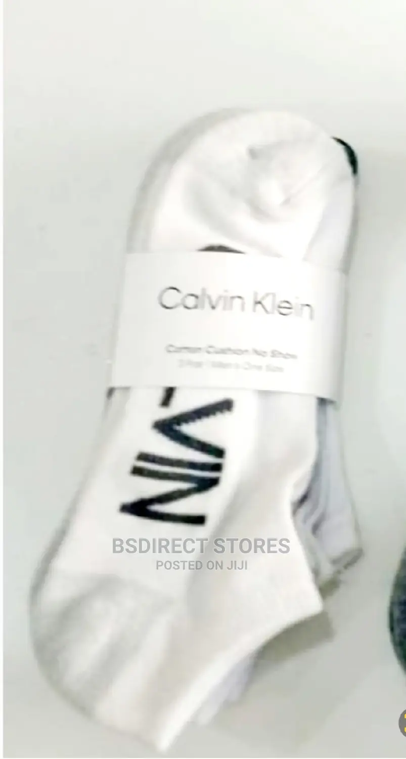 Calvin Klein 3-Pack Logo Sneaker Men Trainer Socks