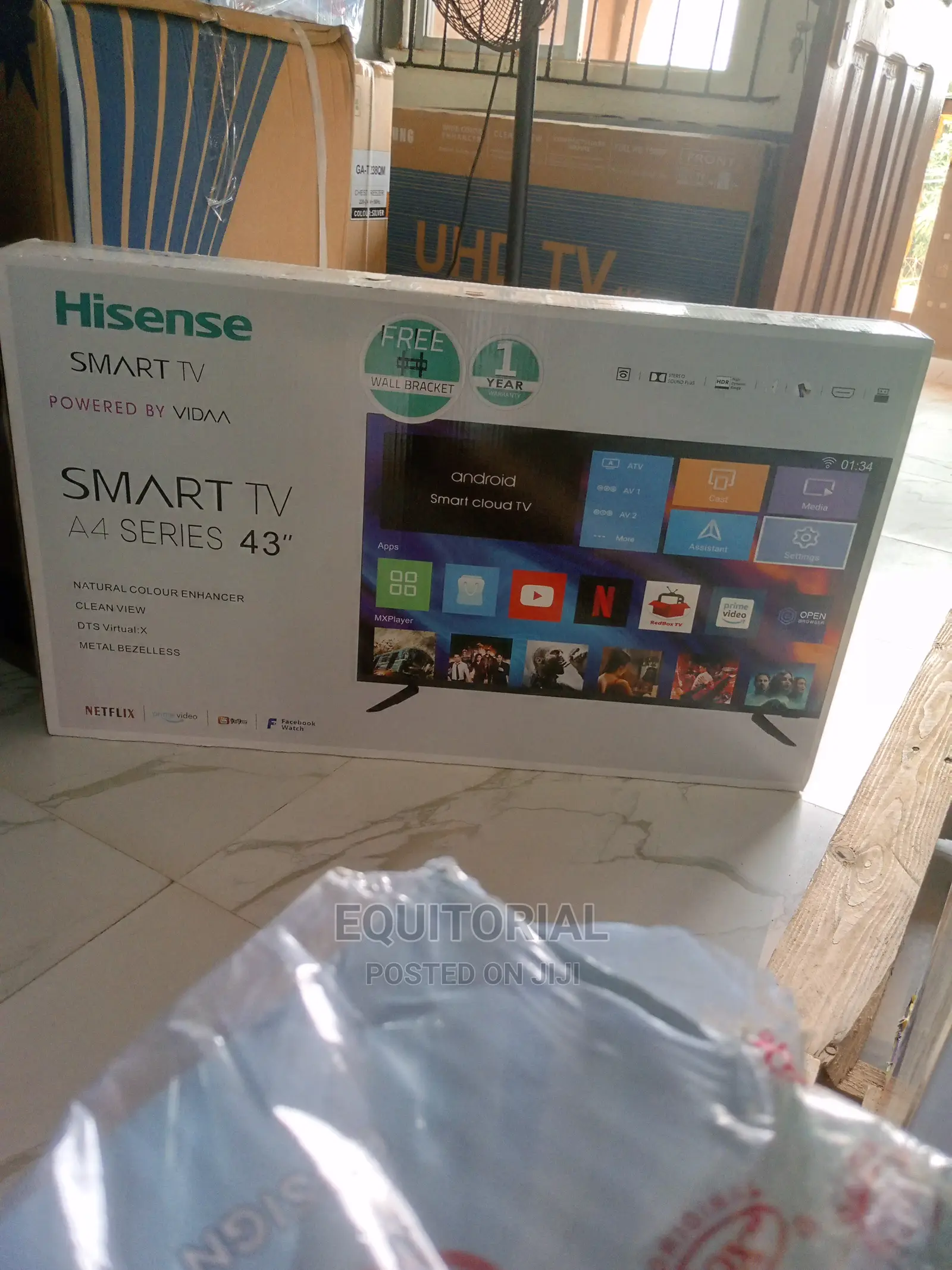 Hisense 43'' Smart TV + Dts Virtual X ,Mx Player.