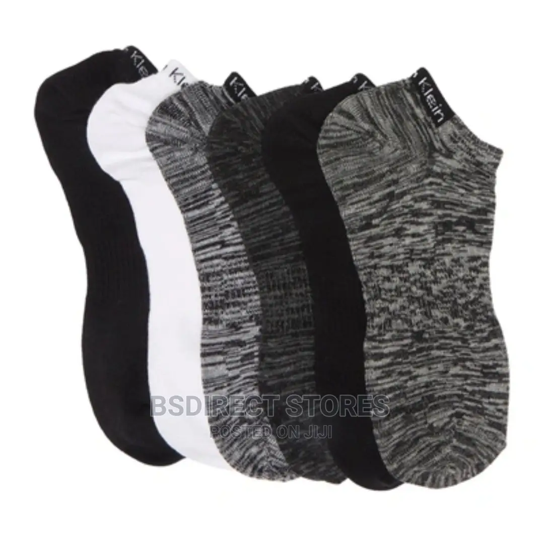 CALVIN Klein Ladies Pack of Six Logo Flat Knit No Show Socks