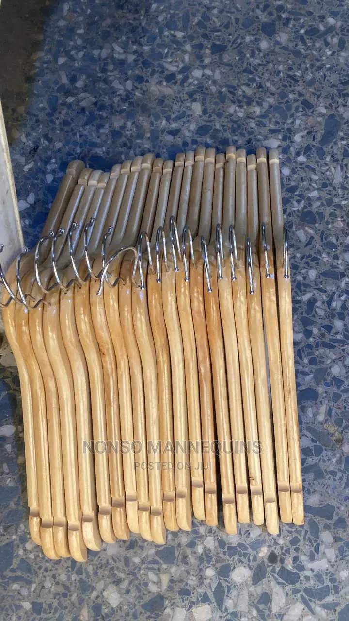 Brand New Neat Sets of Wooden Clothes Hangers