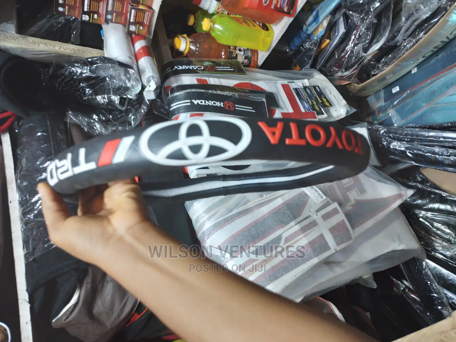Universal Costumize Toyota Steering Wheel Cover-Black