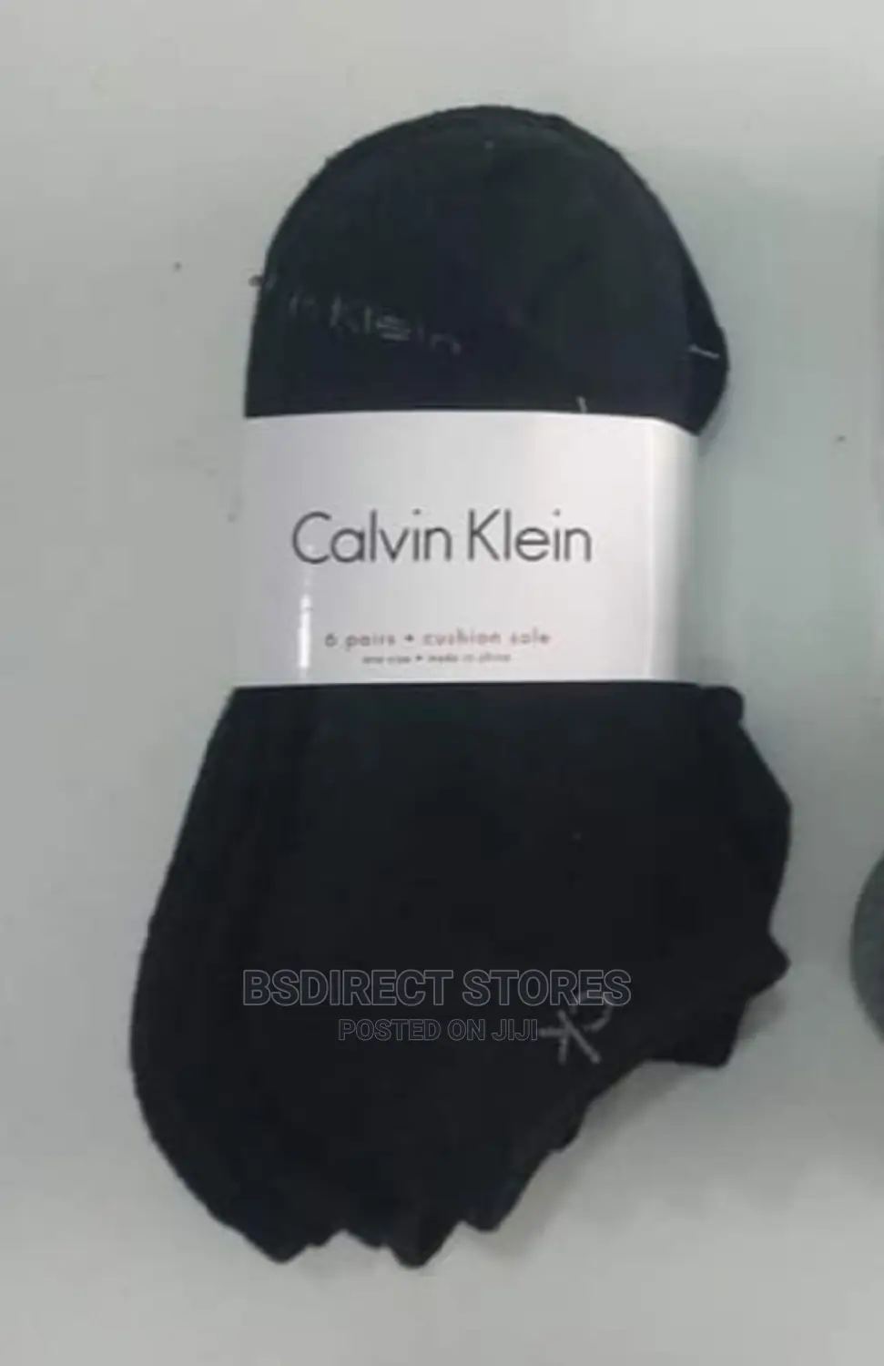 Calvin Klein 6-Pack Logo Casual Cushioned Sole Trainer Socks