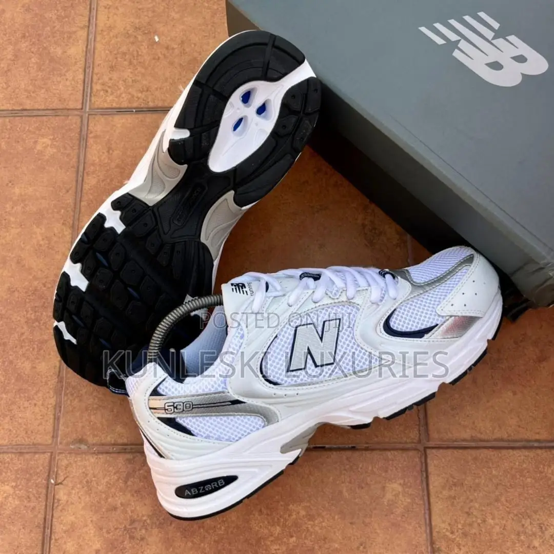 Original New Balance 530 MRS530SG White/Silver/Blue Sneaker