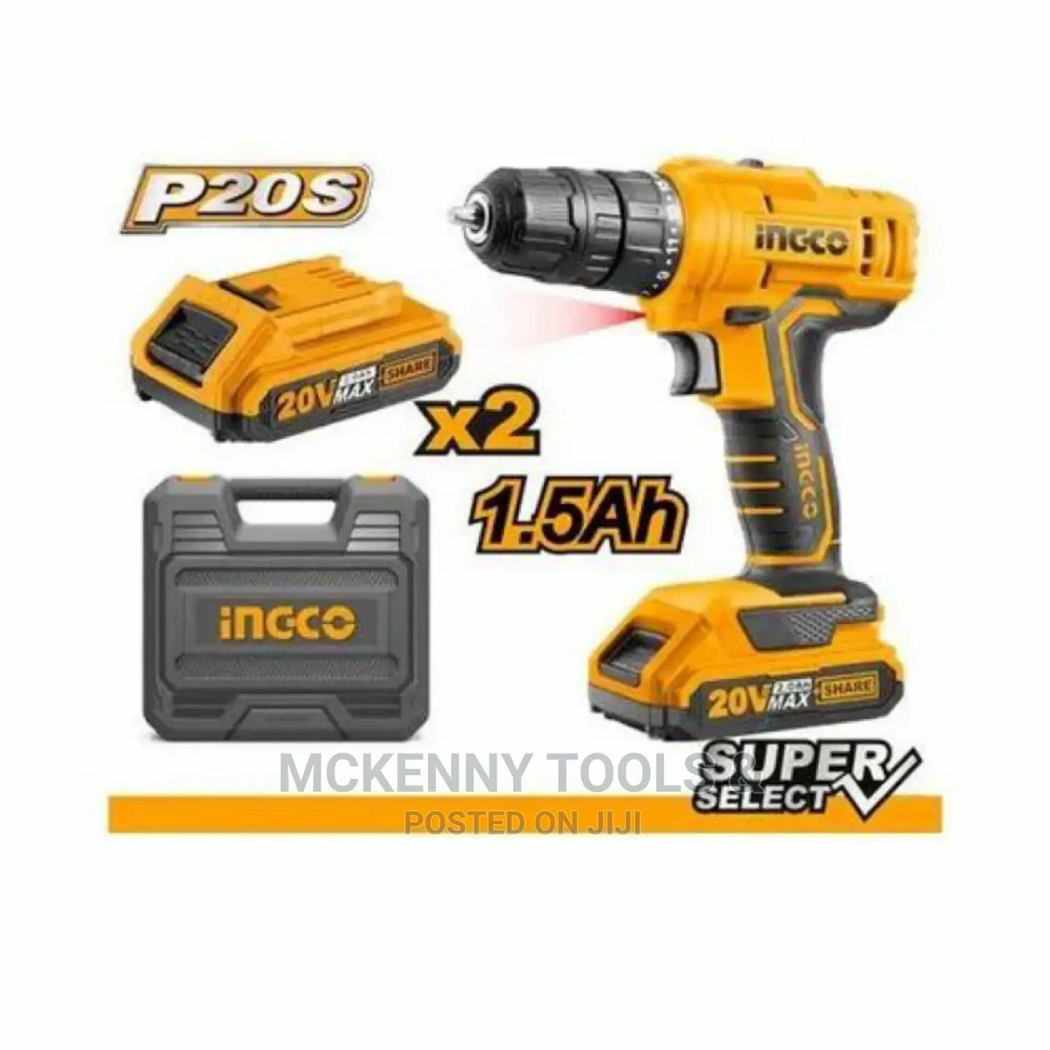 10 Mm Ingco Cordless Drill Lithium Ion 20V, 20W