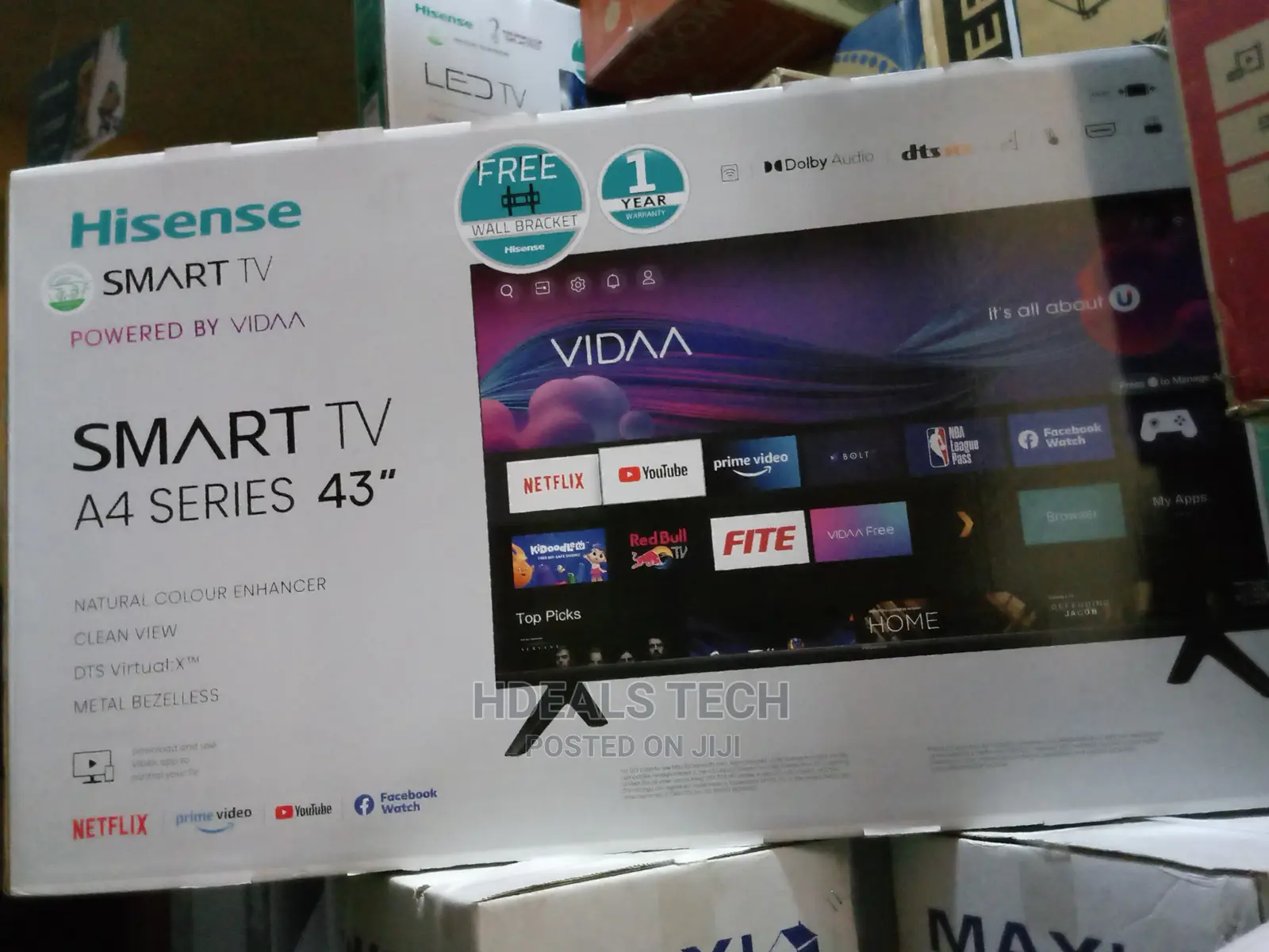Hisense Smart 43-Inch TV, A4 Series.