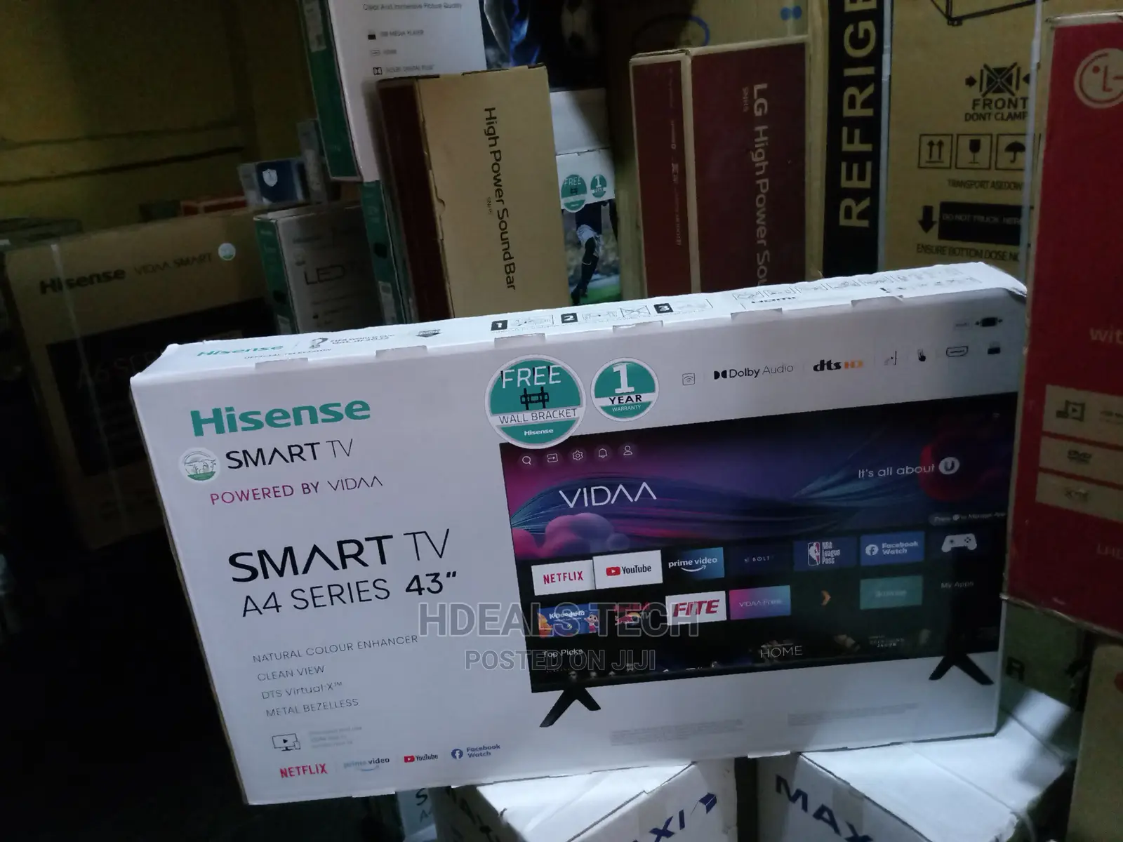 Quality Hisense Smart 43-Inch TV, A4 Series.