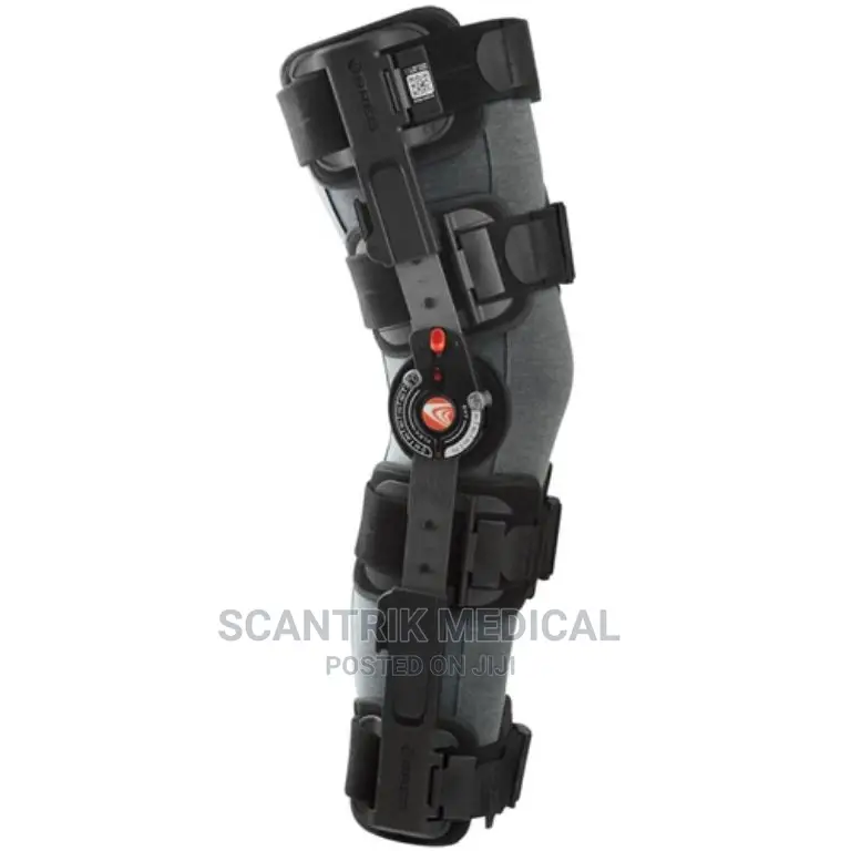 ROM Knee Leg Brace -Adjustable Hinged Knee Immobilizer