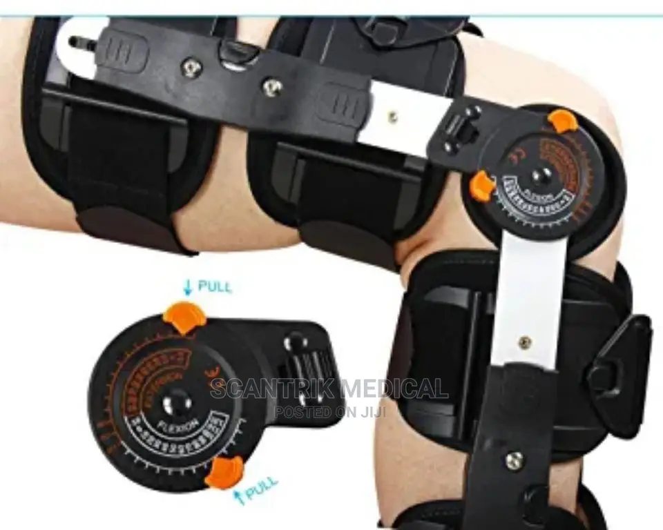 ROM Knee Leg Brace - Adjustable Knee Immobilizer