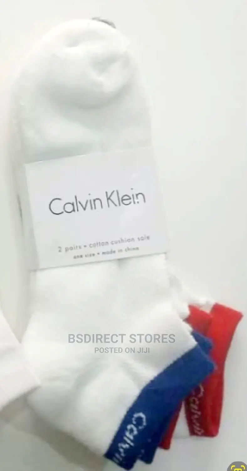 Calvin Klein Unisex 2-Pack Cotton Cushion No Show Socks