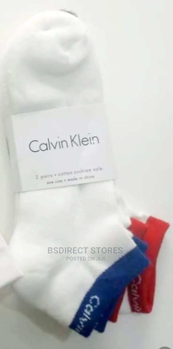 Calvin Klein Unisex 2-Pack Cotton Cushion No Show Socks