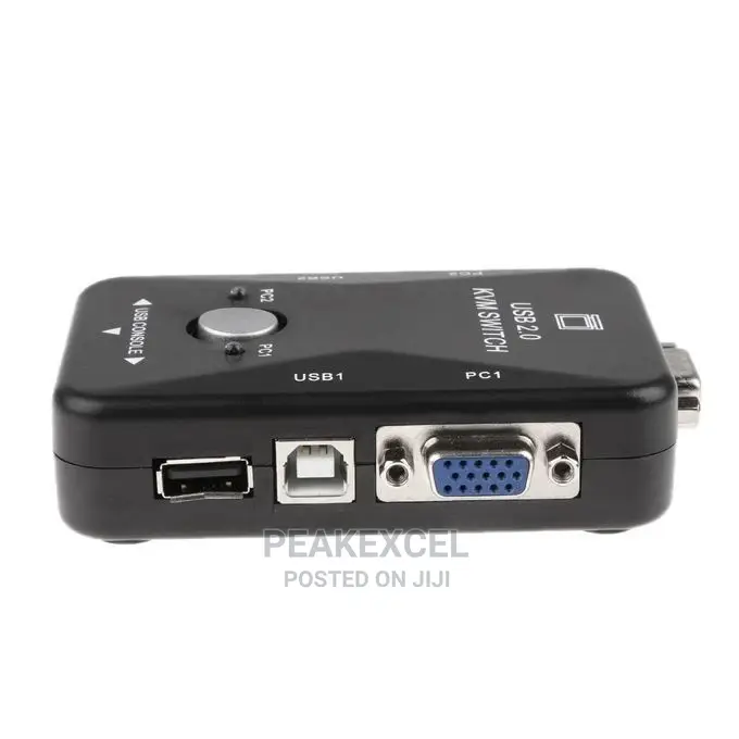 2-Port Usb Vga KVM Switch Box for Mouse Keyboard Monitor Sha