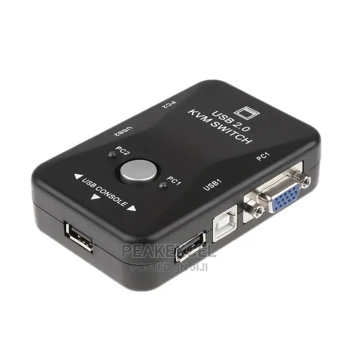 2-Port Usb Vga KVM Switch Box for Mouse Keyboard Monitor Sha