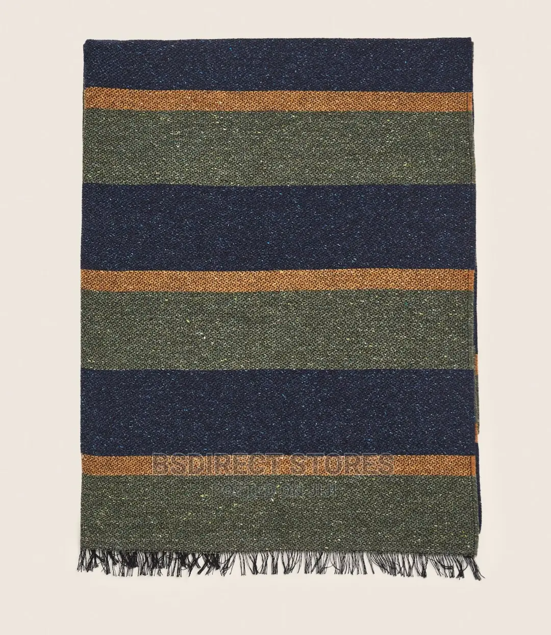 Genuine Hackett London Luxury Striped Scarf Navy