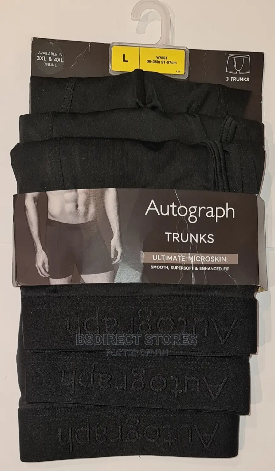 MARKS AND SPENCER Super Soft Men 3 Pack Microskin Trunks