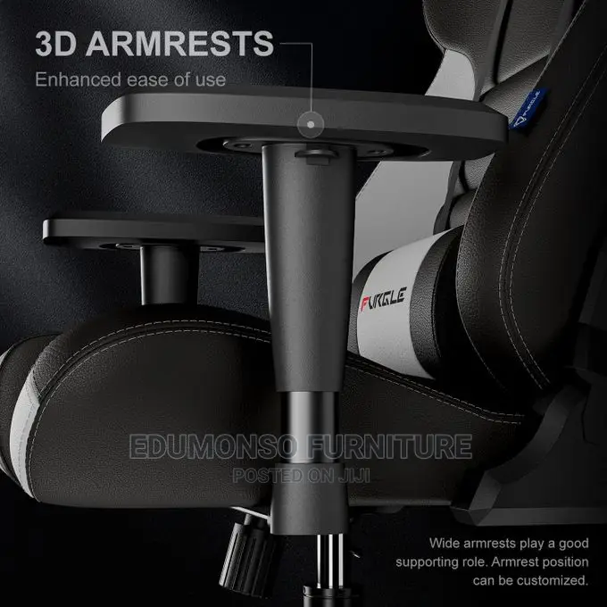 Furgle Computer Racing Gaming Ergonomic Chair + Footrest