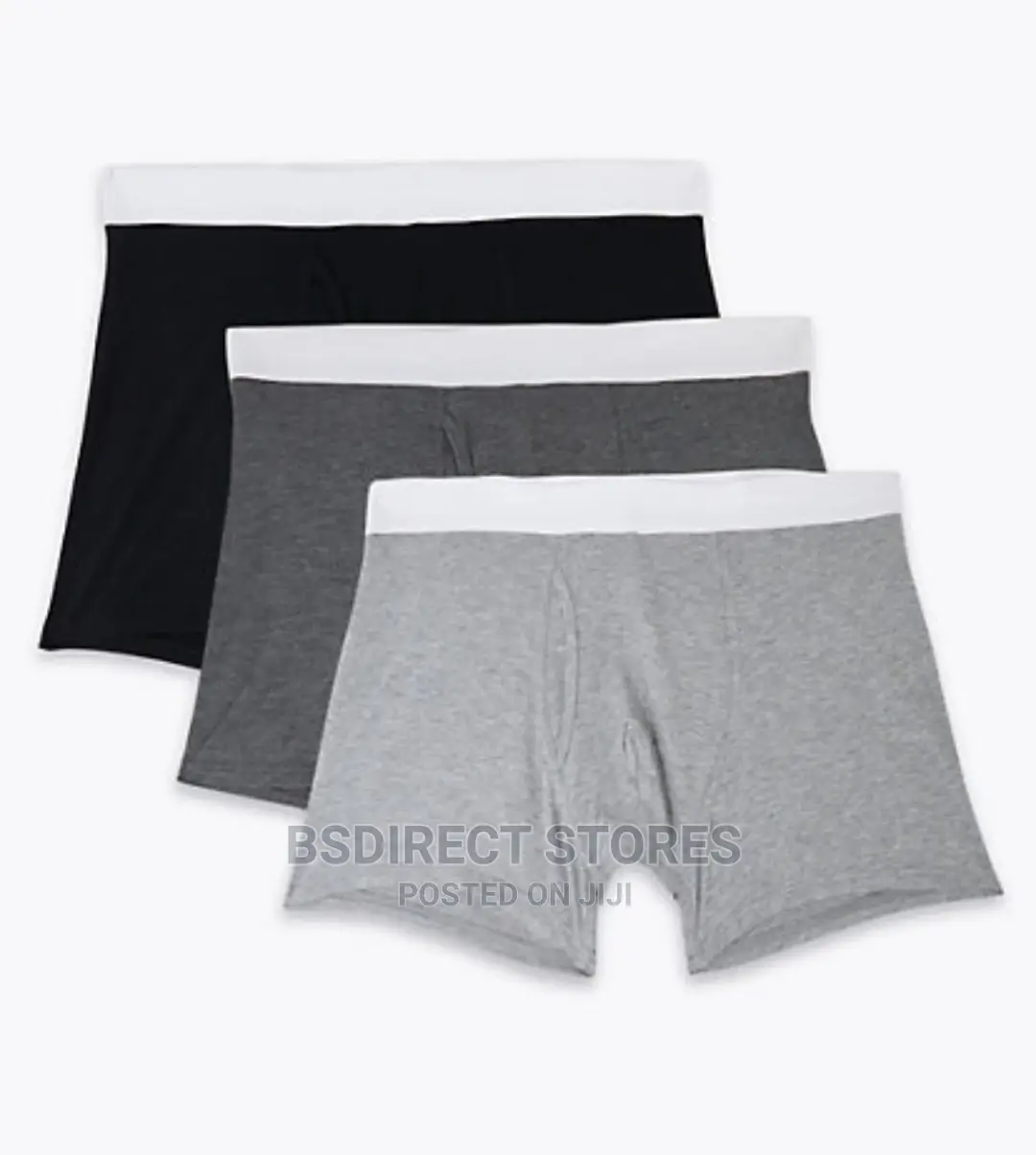 Marks and Spencer Grey Mix 3pk Supima Cotton Blend Trunks