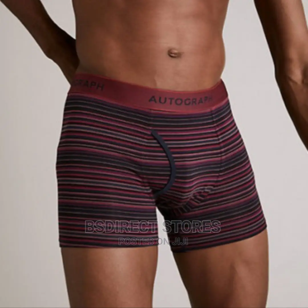 Marks and Spencer Red Mix 3pck Supersoft Cotton Blend Trunks