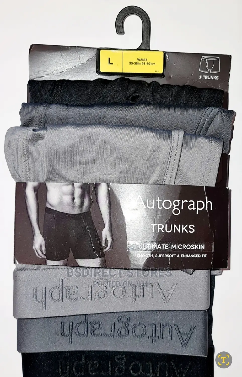 Marks And Spencer Grey Mix 3 Pack Ultimate Microskin Trunks