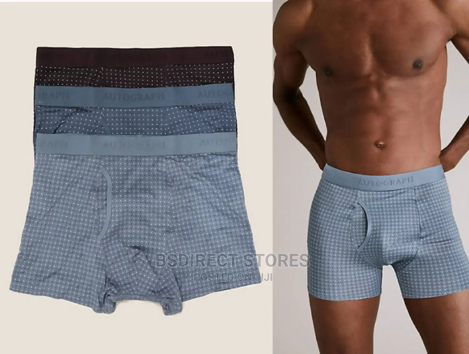 Marks and Spencer Polka-Dot 3 Pack Microskin Supersoft Trunk