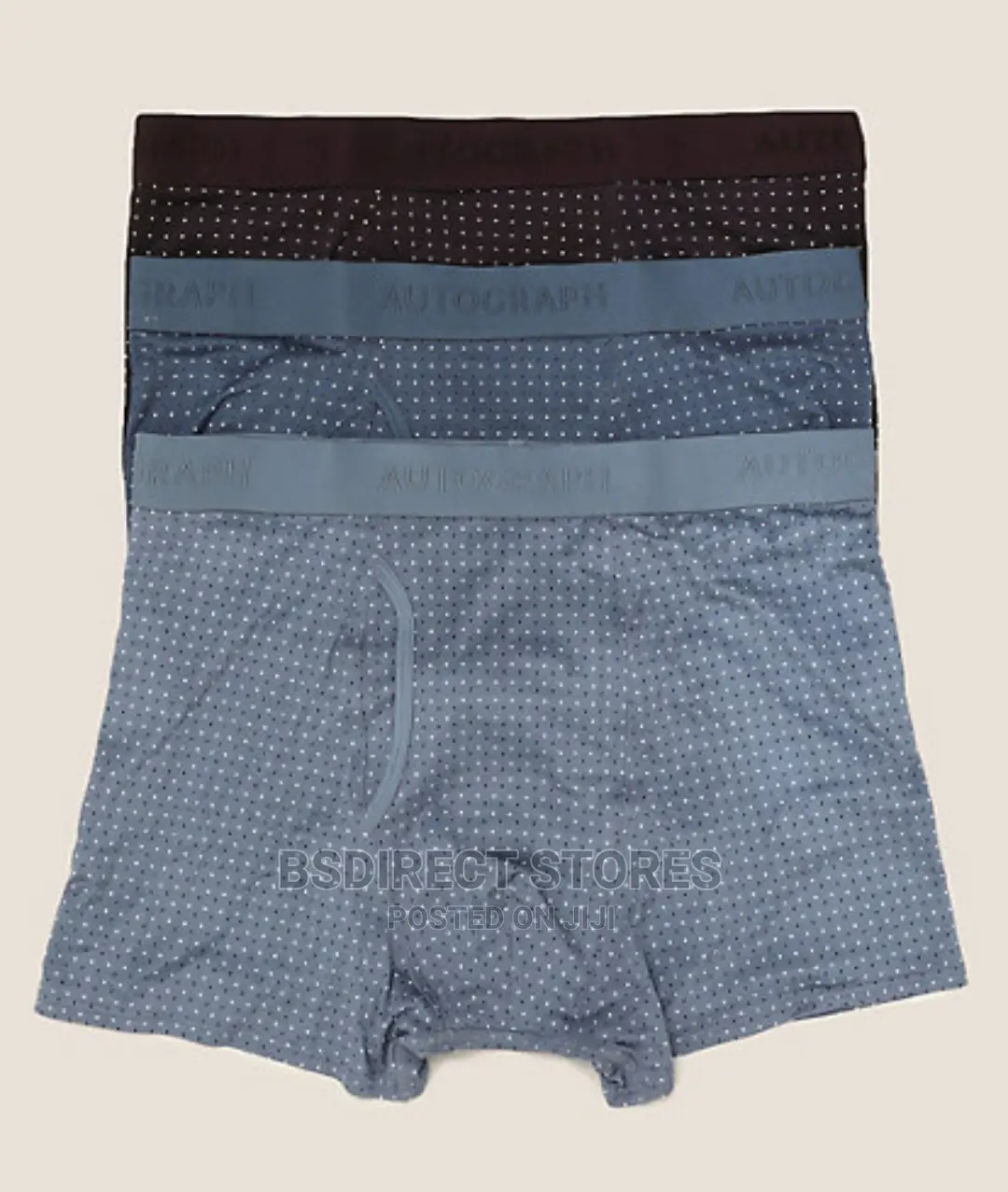 Marks and Spencer Polka-Dot 3 Pack Microskin Supersoft Trunk