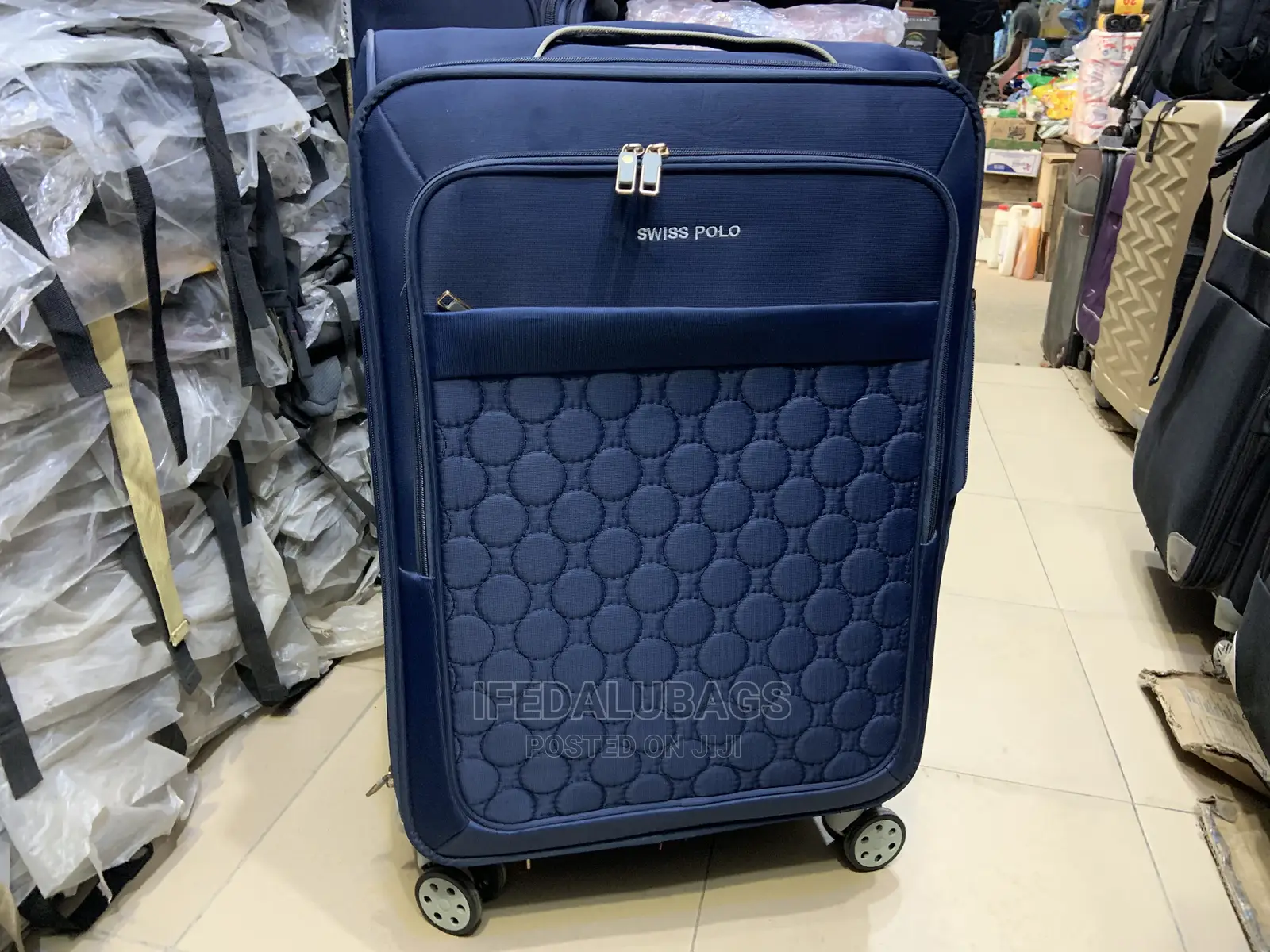 Medium Size Blue Swiss Polo Traveling Luggage
